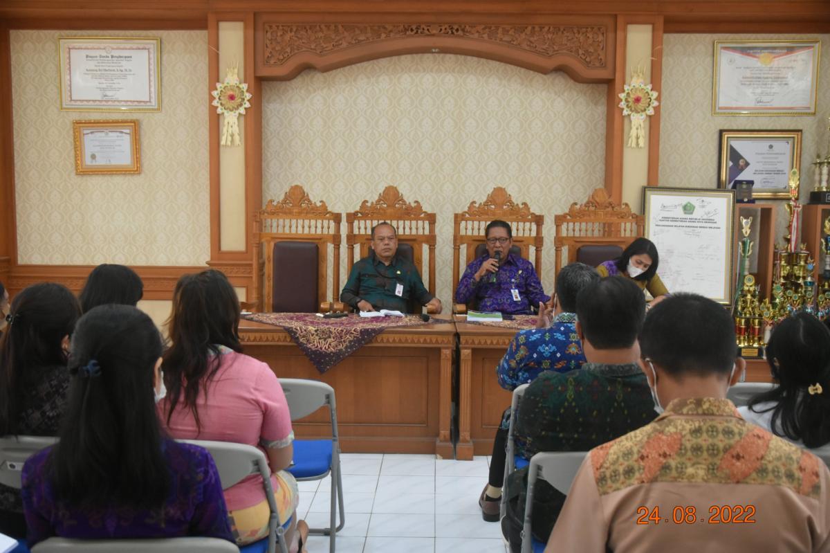 Rapat Tim Kerja Pembangunan RB ZI WBK/WBBM di Lingkungan Kantor Kementerian Agama Kota Denpasar