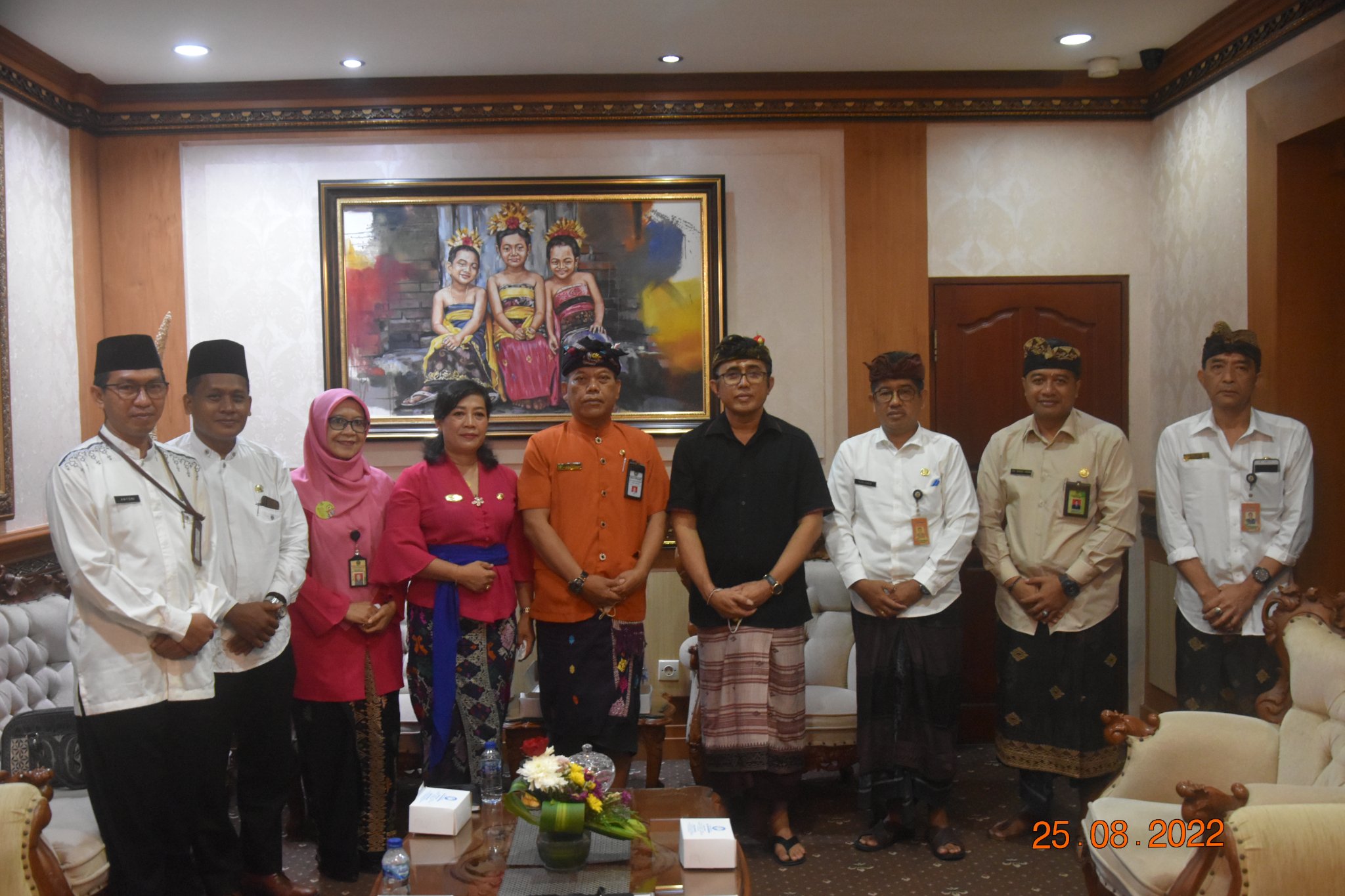 Kepala Kantor, Kasi dan Penyelenggara Kantor Kementerian Agama Kota Denpasar Melakukan Audiensi Bersama Walikota Denpasar