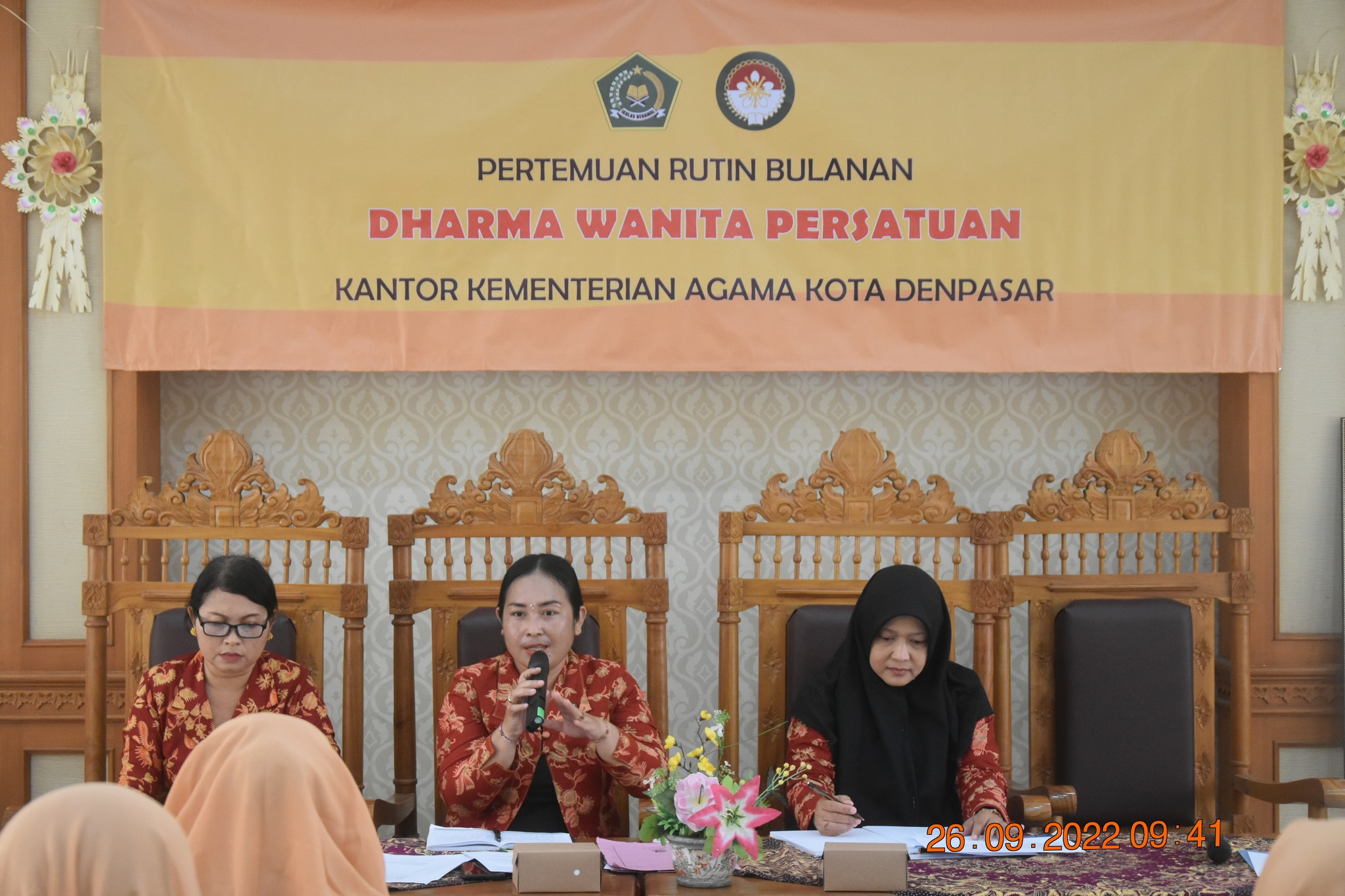 DWP Kemenag Kota Denpasar Hadir Dalam Pertemuan Rutin Bulanan