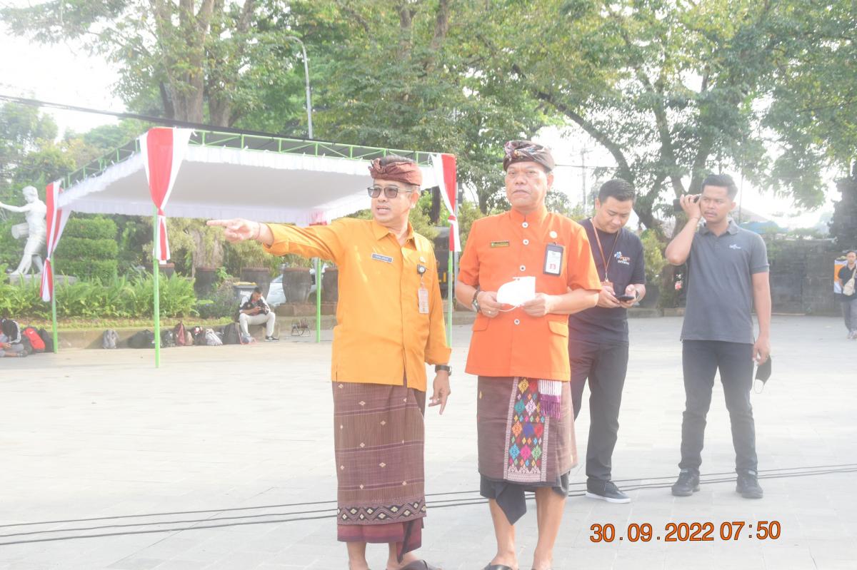 Kepala Kantor Hadiri Gladi Persiapan Upacara Hari Kesaktian Pancasila 1 Oktober 2022