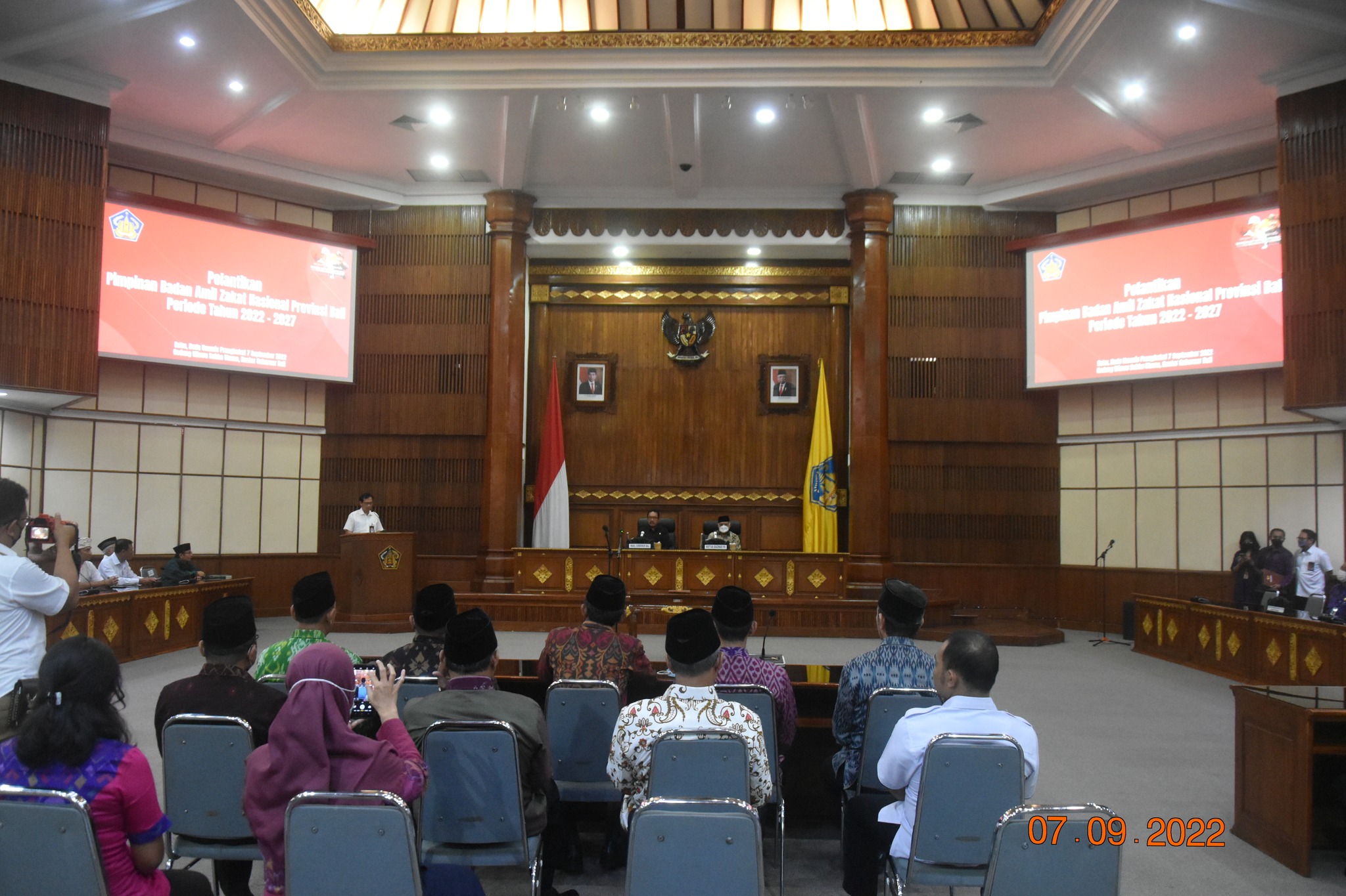 Pelantikan Pimpinan Badan Amil Zakat Nasional Provinsi Bali Periode Tahun 2022 s.d 2027