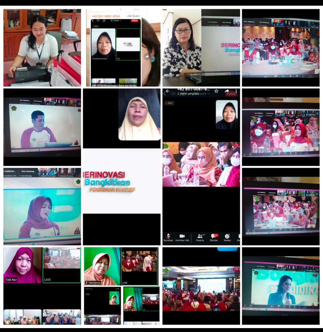 Webinar Dharma Wanita Persatuan Pusat bekerja sama dengan Dirjen Pendidikan Islam Kemenag RI  dalam rangka memperingati Hari Disabilitas Internasional (HDI)