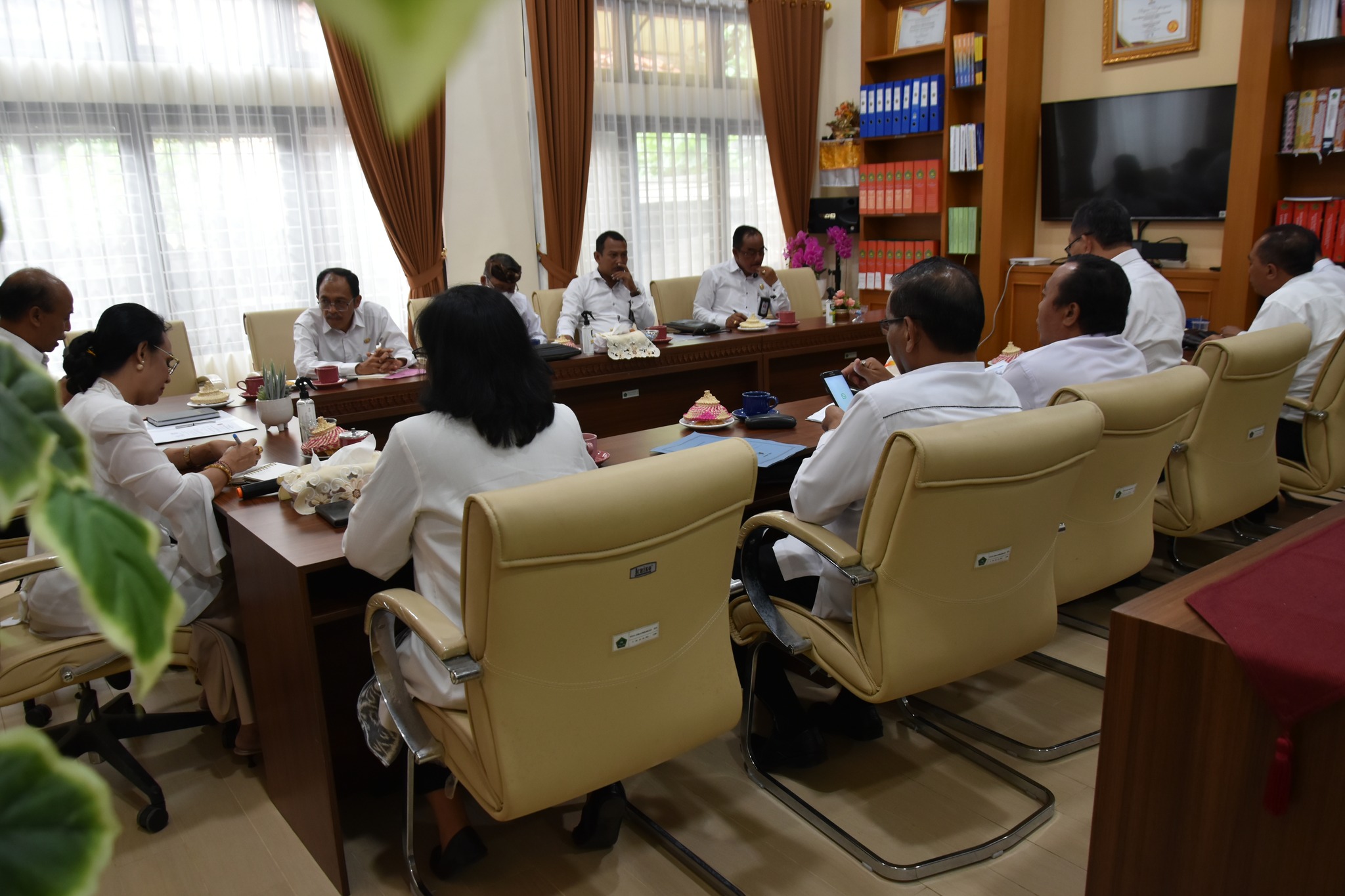 Rapat Koordinasi Karya di Pura Gunung Kembar Kabupaten Karangasem