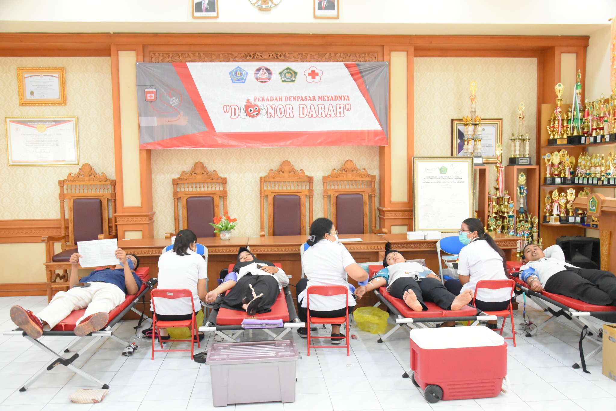 Sambut Pelaksanaan HAB Kementerian Agama ke-77, Kementerian Agama Kota Denpasar Laksanakan Donor Darah