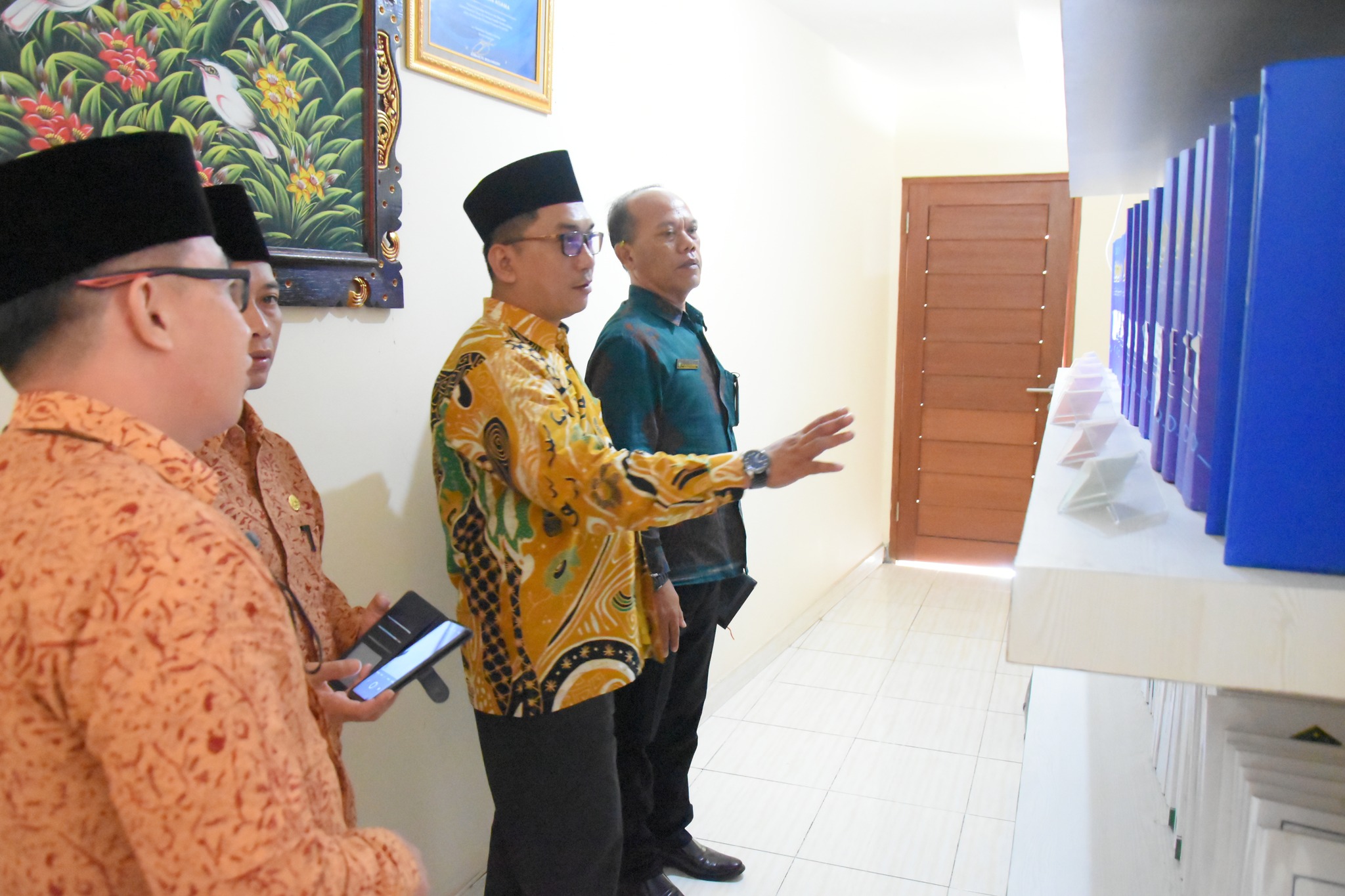 Kepala Kantor Beserta Jajaran Kantor Kementerian Agama MukoMuko Provinsi Bengkulu Lakukan Monitoring ke Ruang PTSP 