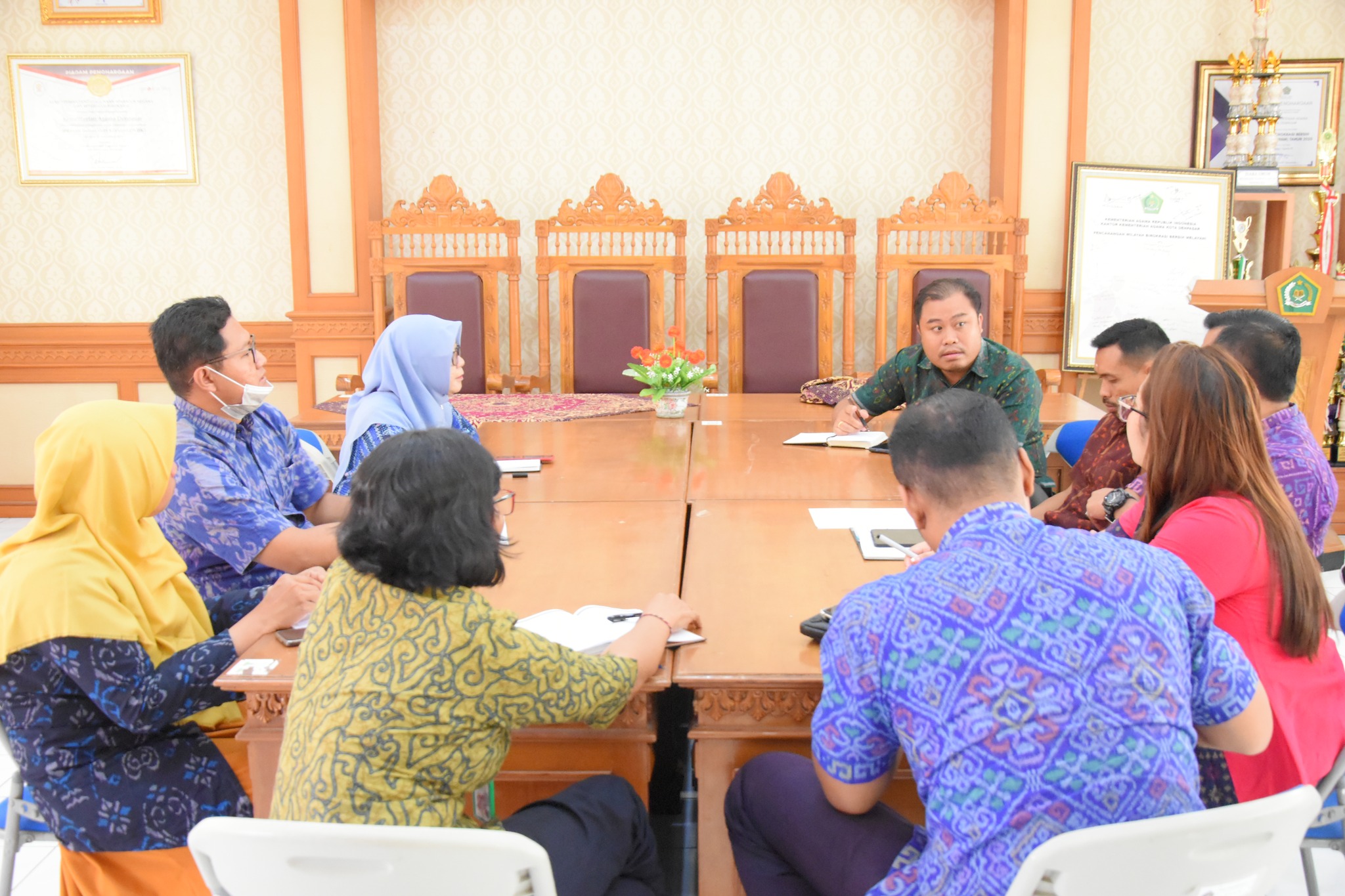 Rapat Internal Terkait Pemberkasan Permohonan TPG di Lingkungan Kantor Kementerian Agama Kota Denpasar