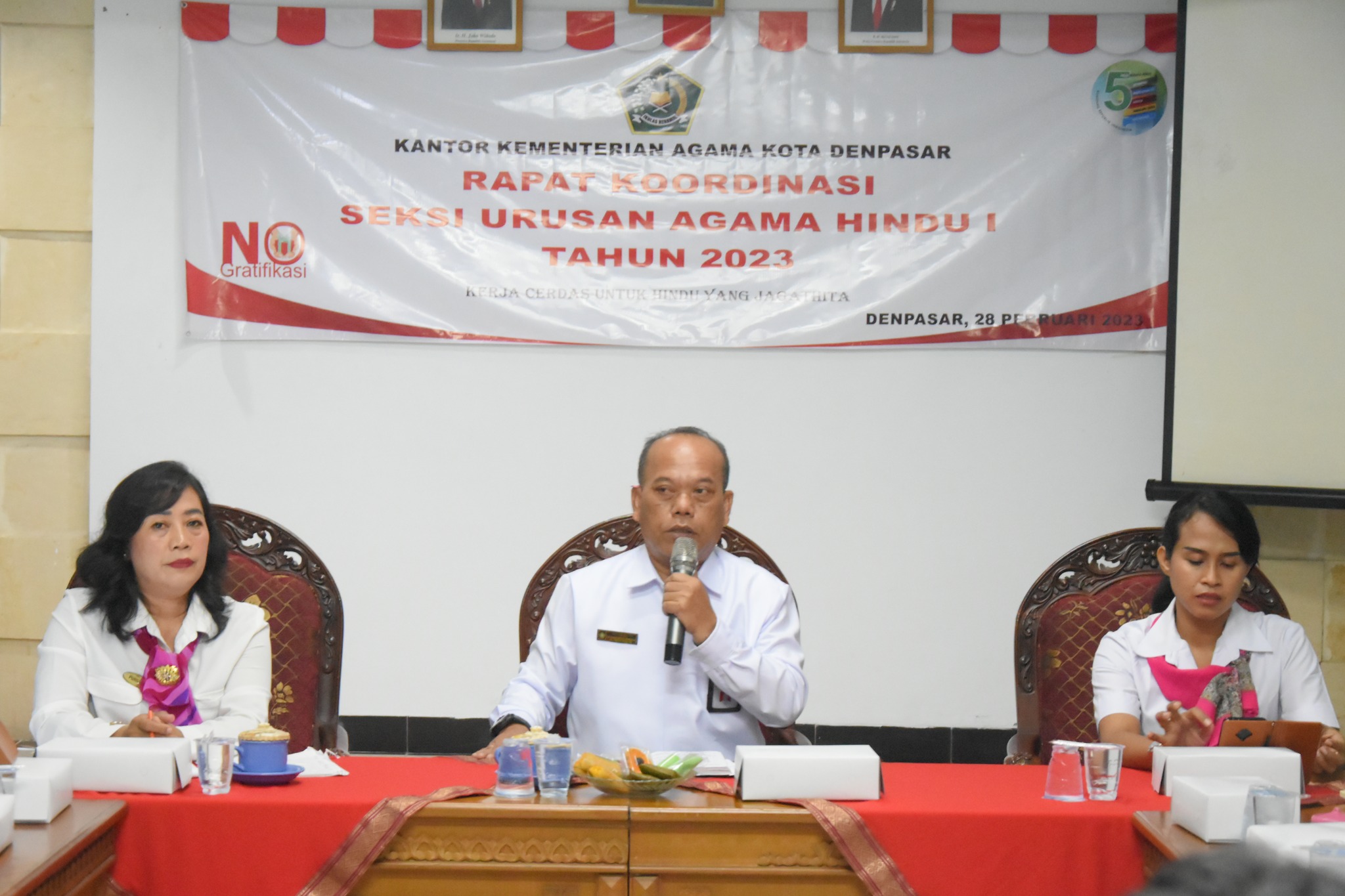 Rapat Koordinasi Seksi Urusan Agama Hindu I Tahun 2023 Pada Kantor Kementerian Agama Kota Denpasar