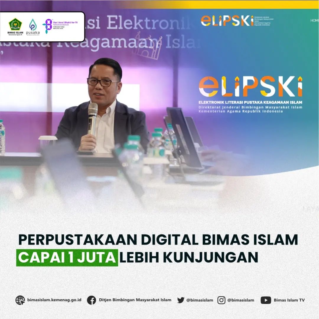 Perpustakaan Digital Bimas Islam Capai 1 Juta Kunjungan