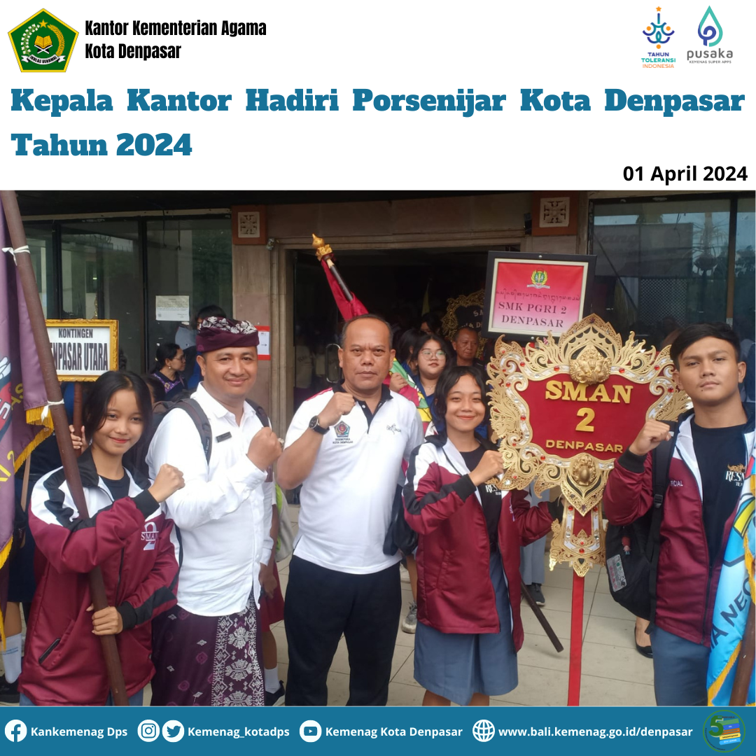 Kepala Kantor Hadiri Porsenijar Kota Denpasar Tahun 2024