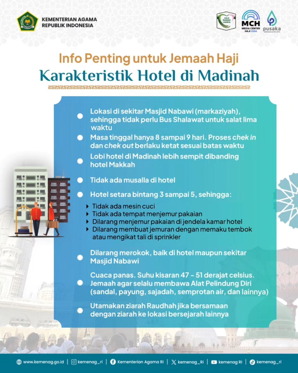 Karakteristik Hotel di Madinah