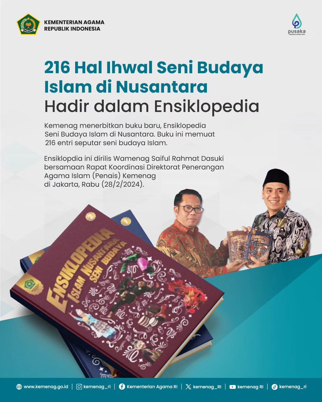 216 Hal Ihwal Seni Budaya Islam di Nusantara Hadir dalam Ensiklopedia