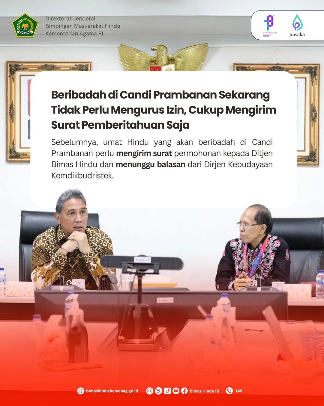 Beribadah di Candi Prambanan Sekarang Tidak Perlu  Mengurus Izin, Cukup Mengirim Surat Pemberitahuan Saja