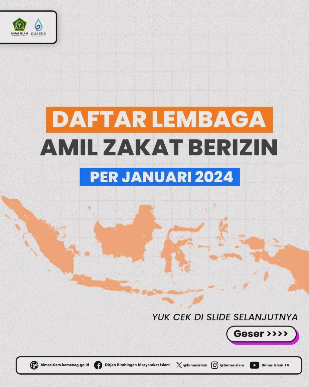Daftar Lembaga Amil Zakat Berizin per Januari 2024