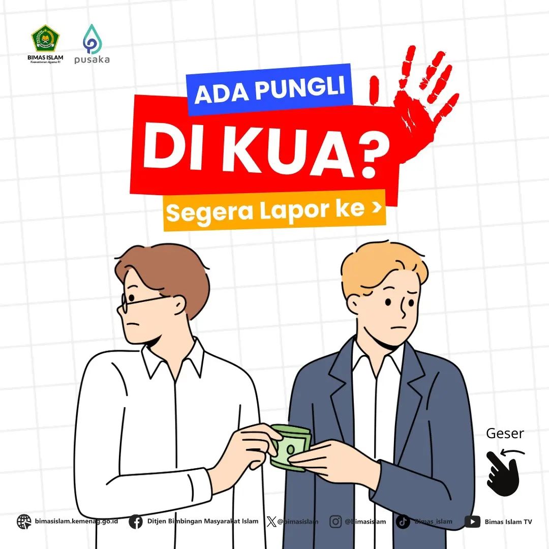 Ada Pungli di KUA ? Segera Laporkan Ke