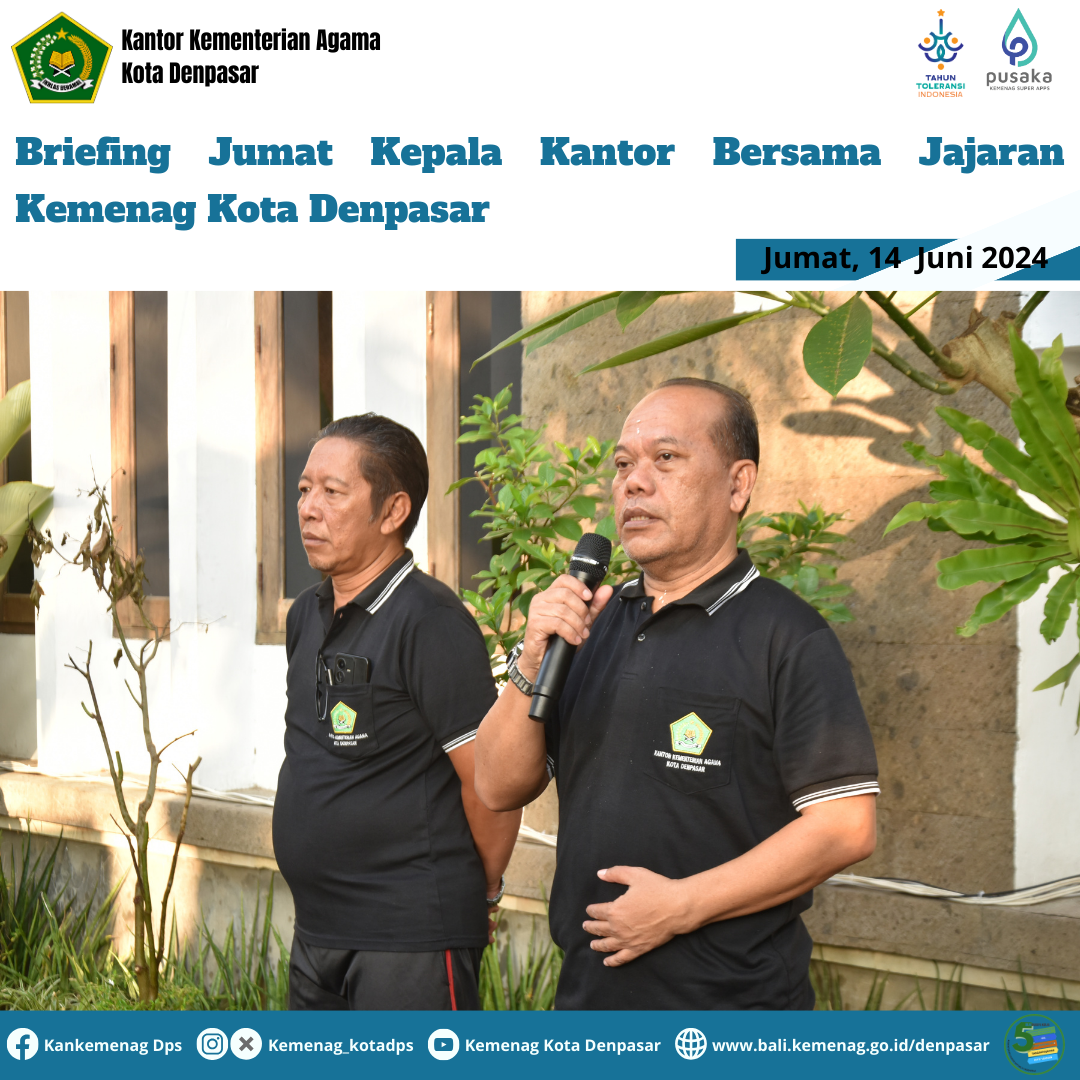 Briefing Jumat Jajaran Kementerian Agama Kota Denpasar
