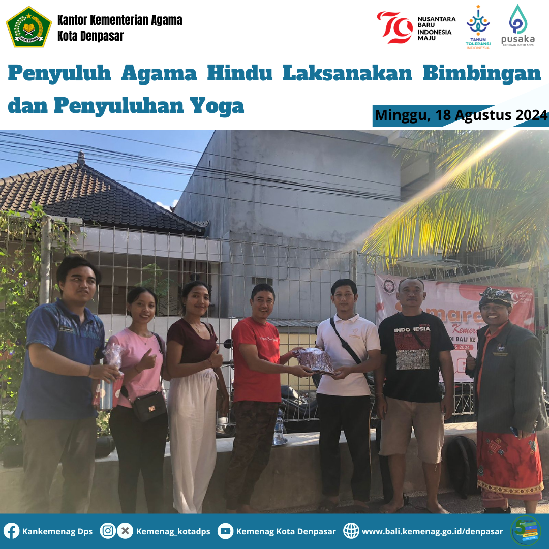 Penyuluh Agama Hindu Laksanakan Bimbingan dan Penyuluhan Yoga