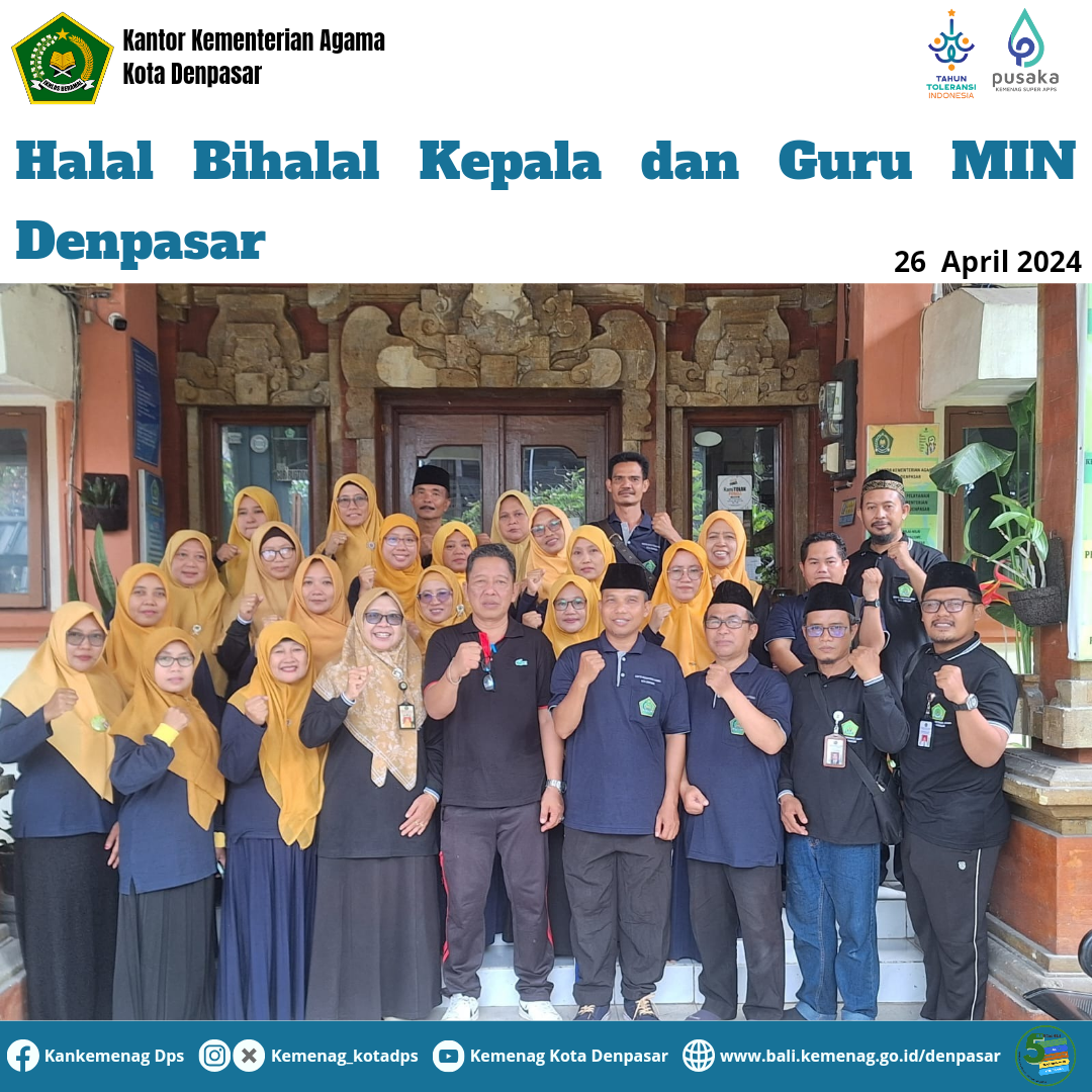 Halal Bihalal Kepala dan Guru MIN Denpasar