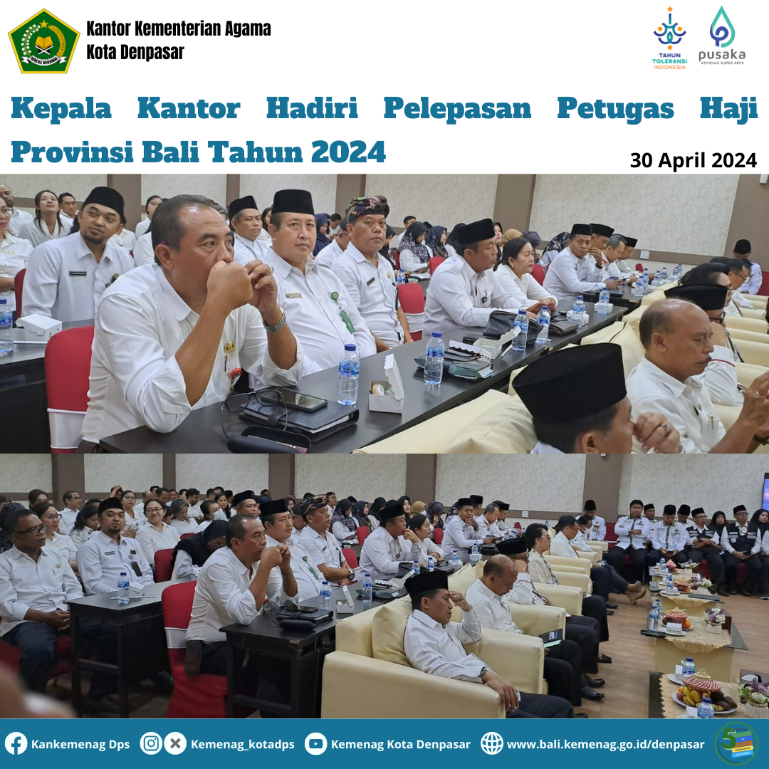 Lepas Petugas Haji Bali, Ka. Kanwil Sampaikan 5 Pesan