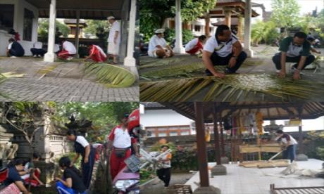 Jumat Krida Persiapan Piodalan Pura Dharma Kerthi 