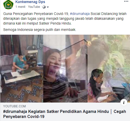 Kegiatan Penda Hindu di Tengah Wabah Covid 19