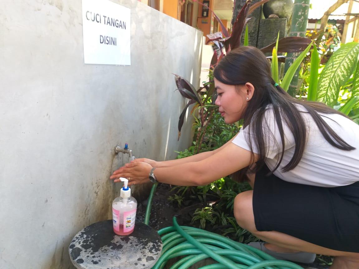 Pemanfaatan Fasilitas Cuci Tangan