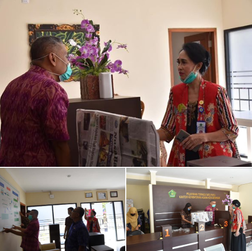 Monitoring Ka. Kanwil Kemenag Prov. Bali ke Kantor Kemenag Kota Denpasar