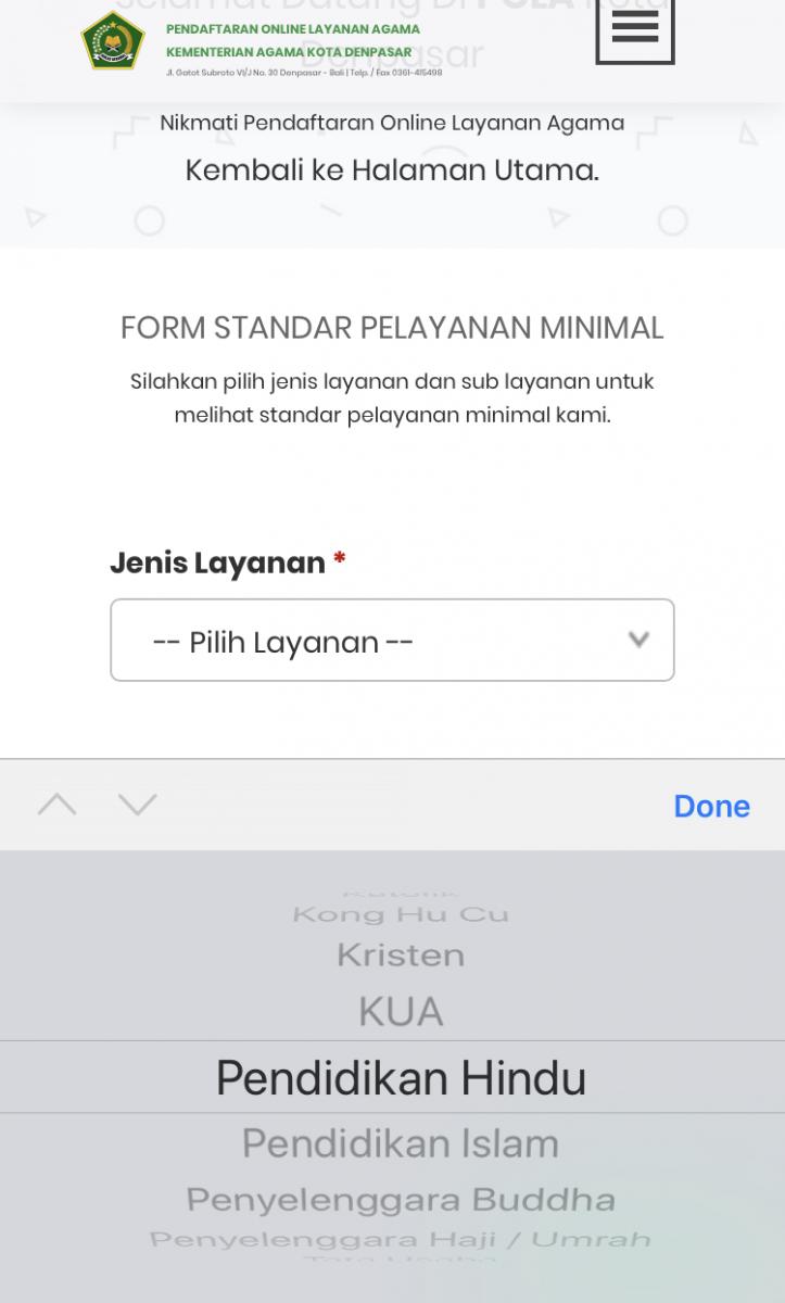 Temukan Syarat Pelayanan Agama/Keagamaan di Pola Denpasar