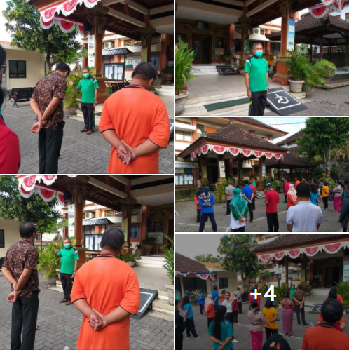 Semangat Jumat, Jajaran Apel dan Mendengarkan Arahan dari Ketua ZI