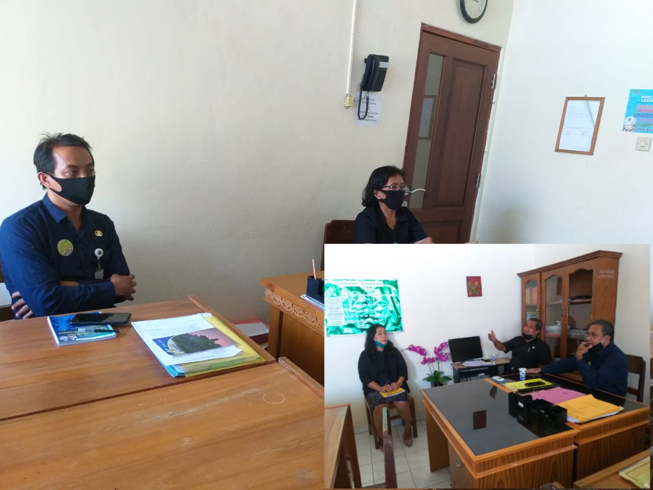 Rapat Membahas Pelaksanaan Daring Online Terkait Rapat Pemantauan dan Penilaian ZI