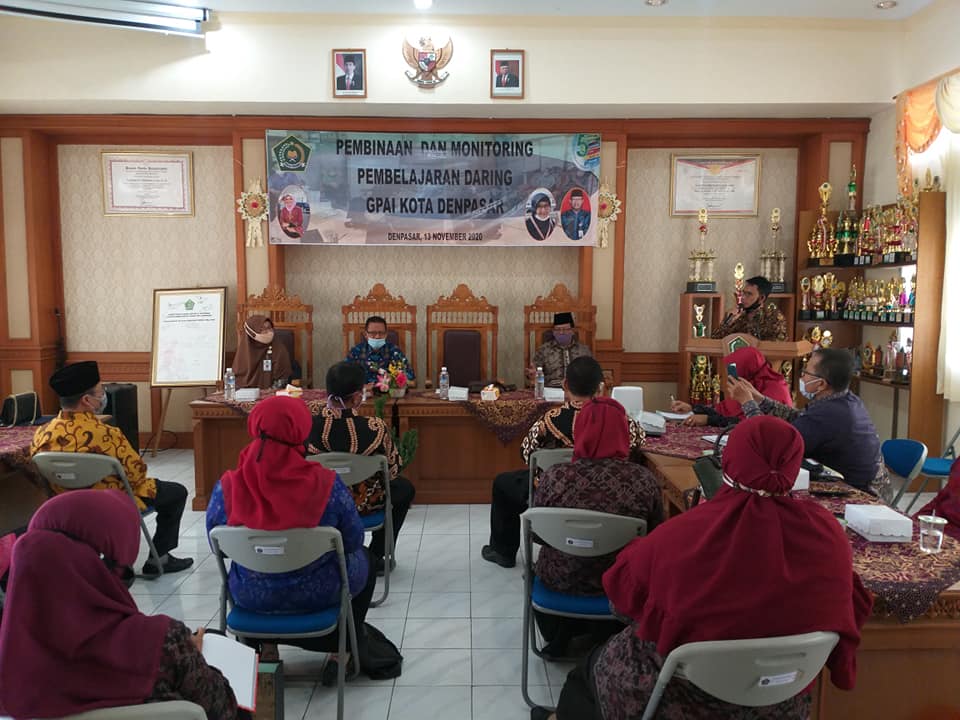 Pembinaan dan Monitoring Pembelajaran Daring GPAI Kota Denpasar