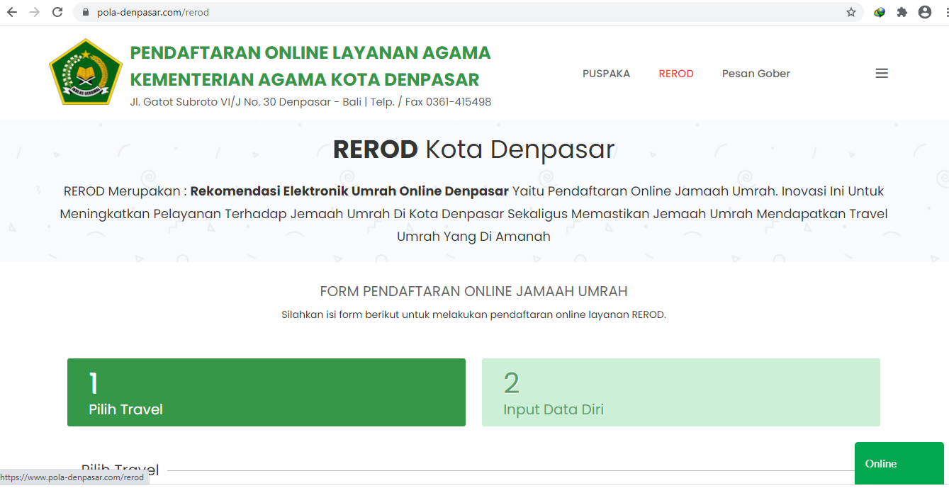 REROD, Meningkatkan Pelayanan Kepada Jamaah Umrah di Kota Denpasar