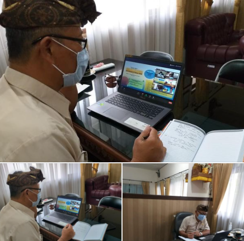 Penyerahan DIPA Tahun Anggaran 2021 Lingkup Provinsi Bali Melalui Zoom Meeting