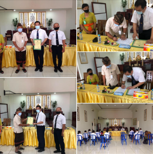 Penyerahan Ijin Operasional SMB Vihara Satya Maitri Denpasar