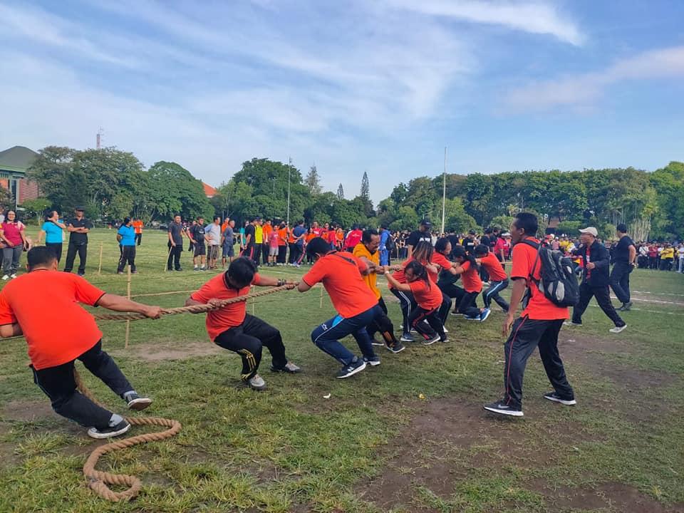 Lomba Tari Tambang Serangkaian HUT ke 232 Kota Denpasar di Lapangan Puputan Badung