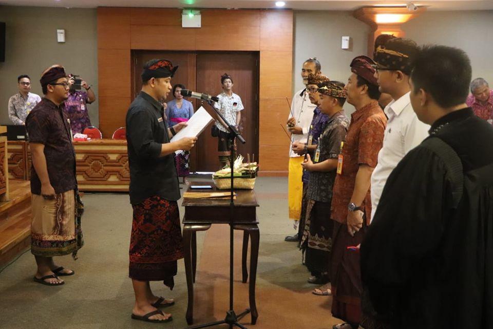 Pengambilan Sumpah Jabatan Panitia Ajudikasi Pendaftaran Tanah Sistematis Lengkap (PTSL) Tahun 2020