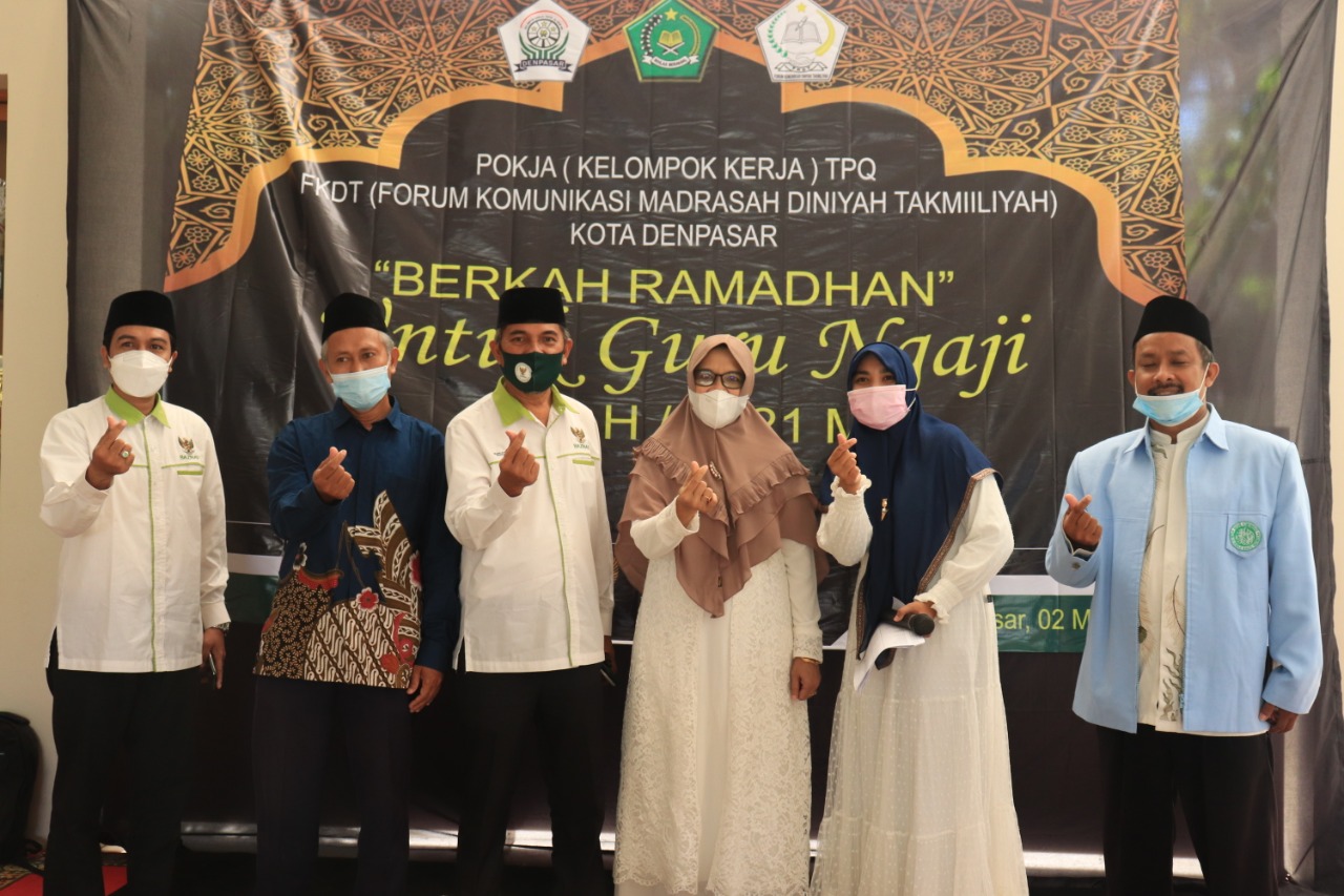 Pokja TPQ dan FKDT Kota Denpasar Berbagi Berkah Bersama Guru Ngaji di Bulan Ramadan