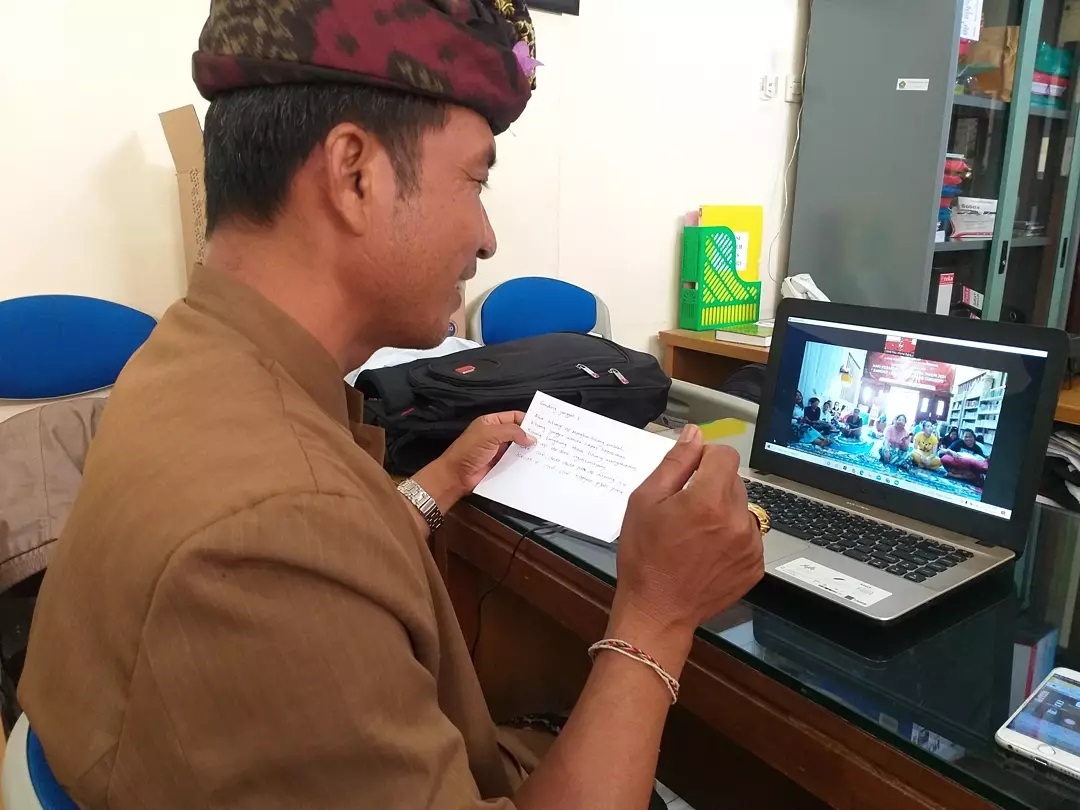 Pembinaan Lapas Perempuan Kelas IIA Melalui Daring (Zoom Meeting) Bahas Nyanyian Suci Hindu