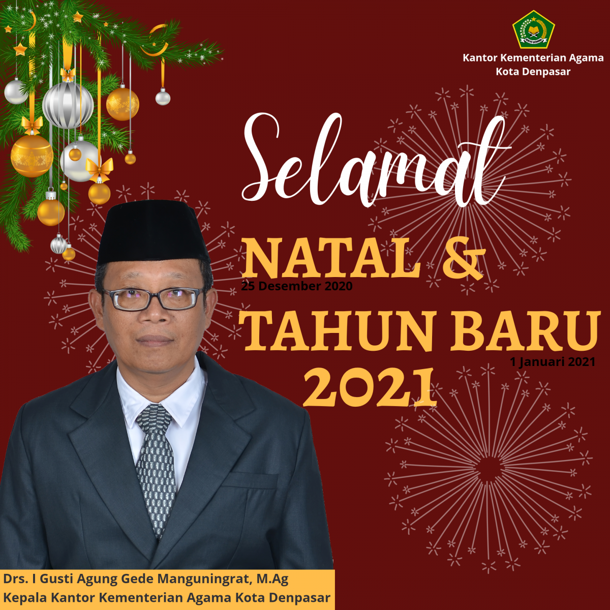 Selamat Hari Raya Natal dan Tahun Baru 2021