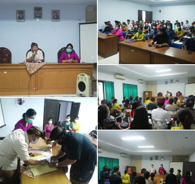 Penyerahan SK Penyuluh Agama Hindu Non PNS Kantor Kemenag Kota Denpasar