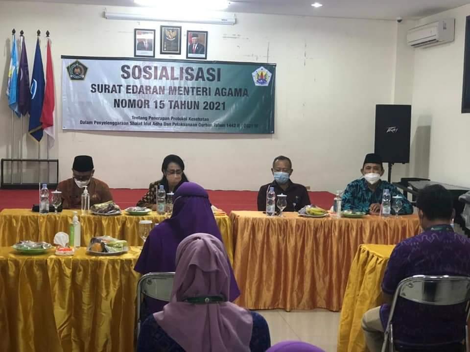 Sosialisasi Edaran Menag Nomor SE 15 Tahun 2021 di Madrasah Kalifa Nusantara Denpasar