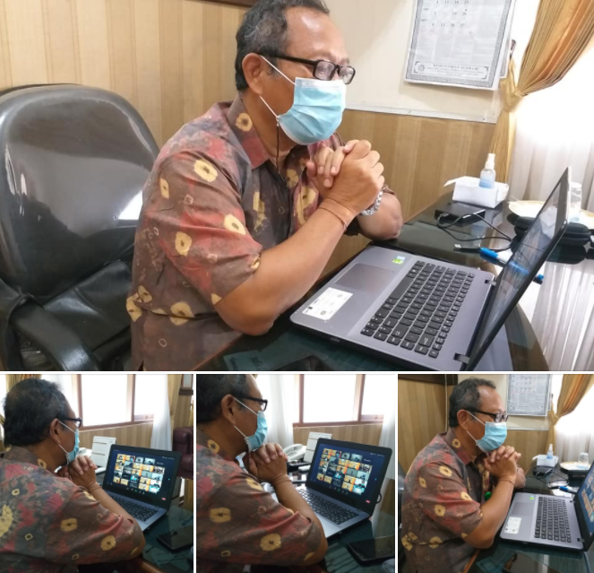 Ka. Kemenag Ikuti Forum Konsultasi Publik Rancangan Awal RKPD Kota Denpasar Tahun 2022 Melalui Zoom Meeting