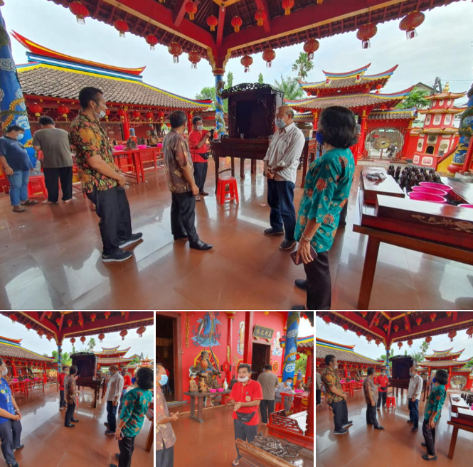 Ka. Kemenag Lakukan Monev Terkait Penerapan Prokes 5M di TITD Cao Fuk Miao