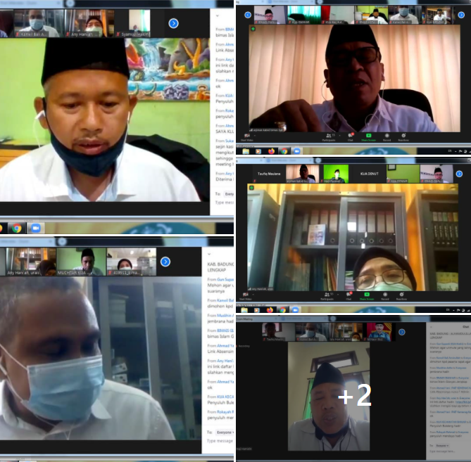 Rakor Sosialisasi Penerapan Prokes 5M Secara Virtual