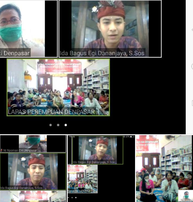 Pembinaan Lapas Perempuan Kelas IIA Melalui Daring (Zoom Meeting) Bahas Rehabilitasi Jiwa Dengan Gayatri Mantra