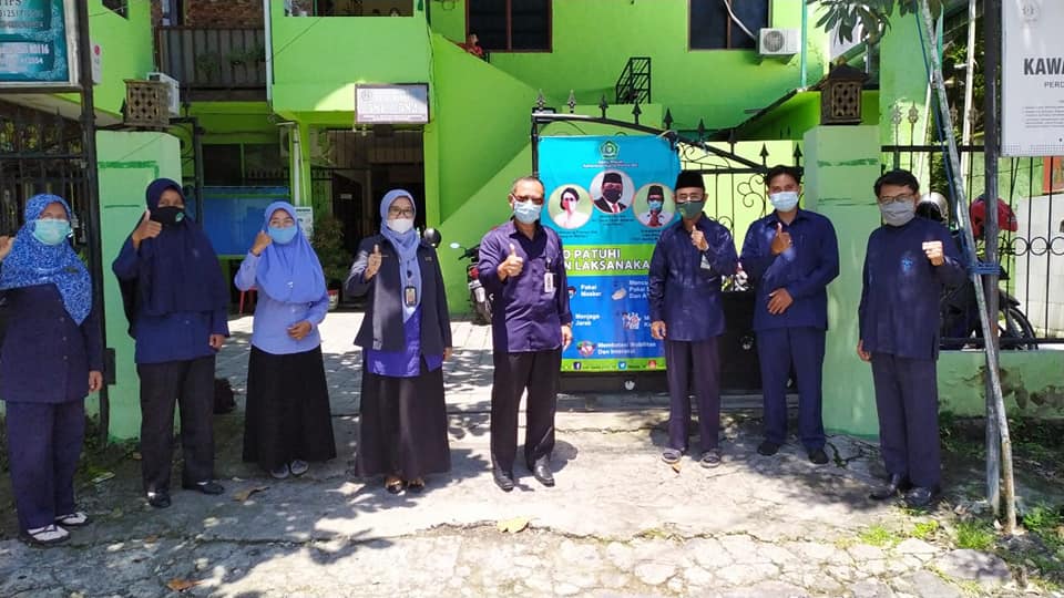 Kepala Kantor Lakukan Monitoring Penerapan Prokes 5M di Yayasan Al-Ma’ruf