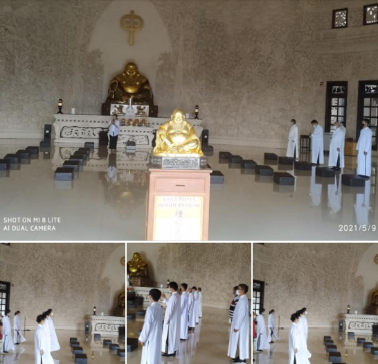 Penyelenggara Buddha Lakukan Pembinaan Pengawasan Prokes di Rumah Ibadah