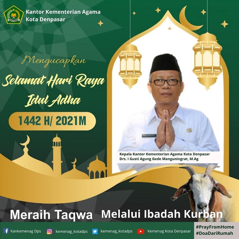 Selamat Hari Raya Iduladha 10 Dzulhijjah 1442H / 2021M