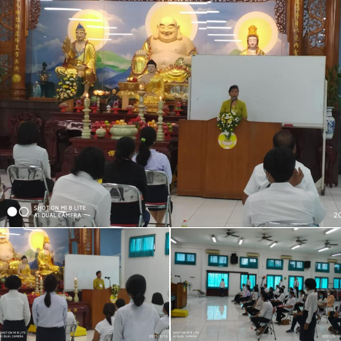 Penyelenggara Buddha Kemenag Kota Denpasar Hadiri Kelas Dharma oleh Pengurus Vihara Eka Dharma Denpasar