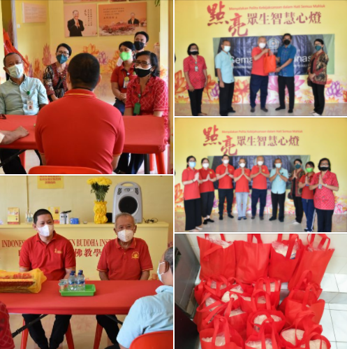 Penyerahan Bantuan Sembako di Masa Pandemi Covid-19, Sinergitas Kemenag Kota Denpasar dan Yayasan Agama di Kota Denpasar
