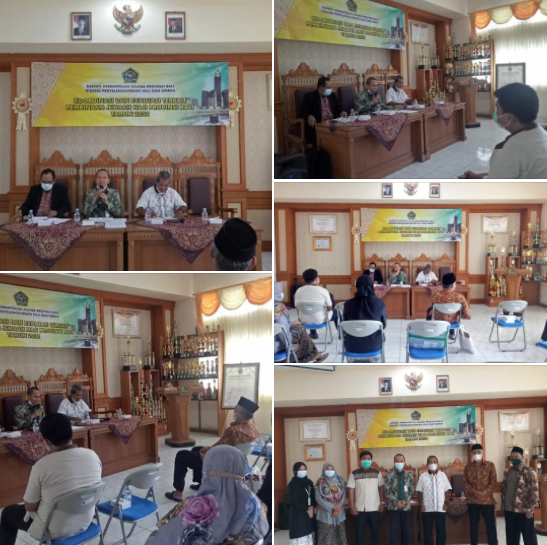 Koordinasi dan Evaluasi Terkait Pembinaan Jemaah Haji Provinsi Bali